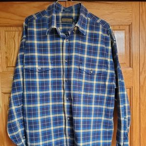 Men's Western Shirt Vintage Panhandle Slim Men's Large Shirt Wrangler Rustler